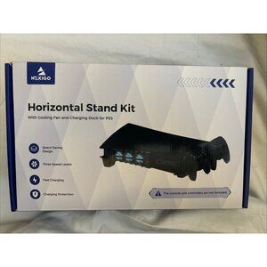 NexiGo PS5 Horizontal Stand with Cooling Fan & charging Dock for PS5 New Sealed
